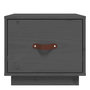 Voir la diapositive 5 : VIDAXL Table de chevet Gris 40x34x35 cm Bois de pin solide