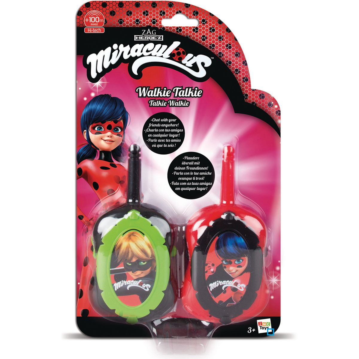 IMC TOYS Talkie Walkie Ladybug et Chat noir Miraculous