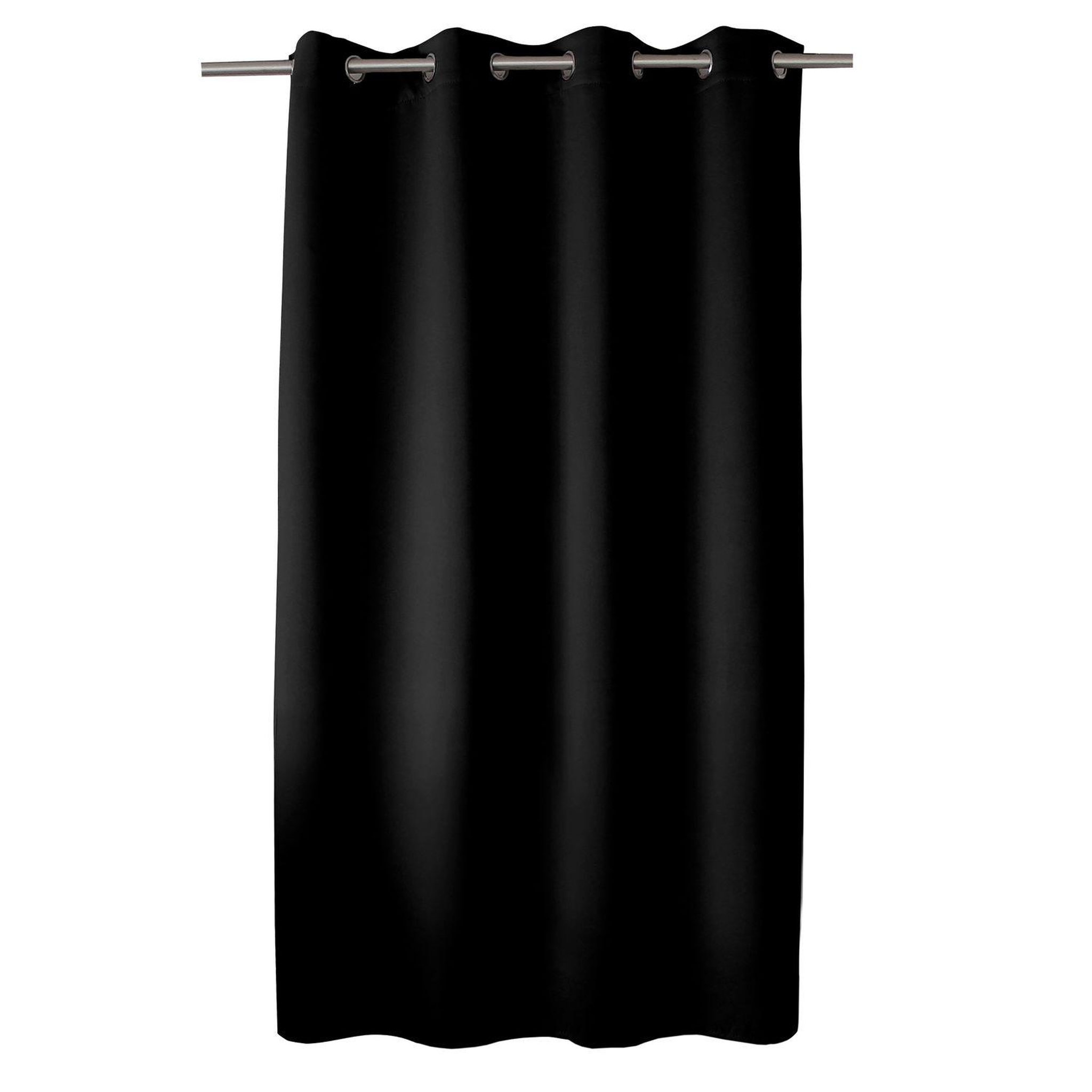 TOILINUX Rideau occultant classy - 140 x 180 cm - noir