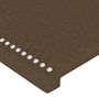 Voir la diapositive 4 : VIDAXL Tetes de lit 2 pcs Marron Fonce 80x5x78/88 cm Tissu