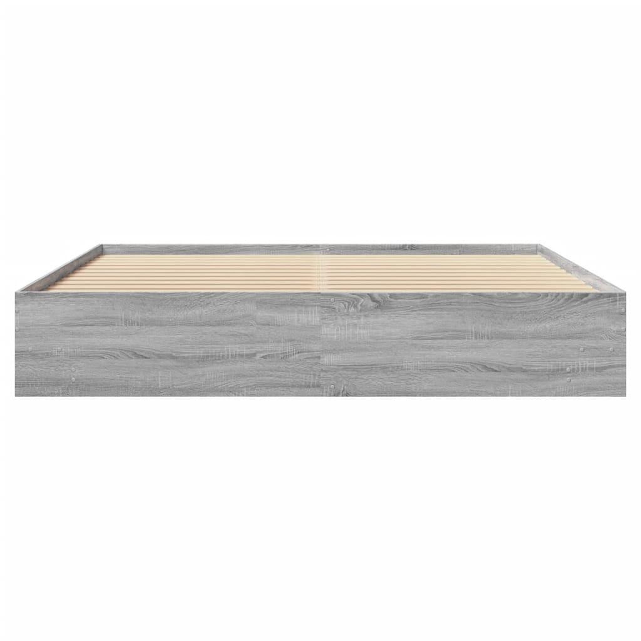 Voir la diapositive 5 : VIDAXL Cadre de lit sans matelas sonoma gris 180x200 cm
