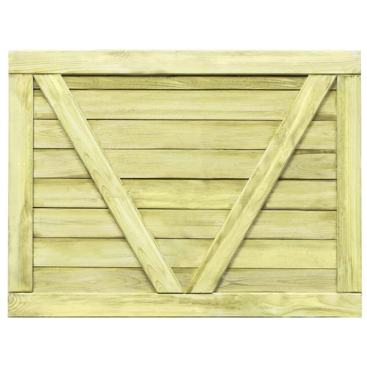 VIDAXL Portail de jardin Bois de pin impregne 75x100 cm