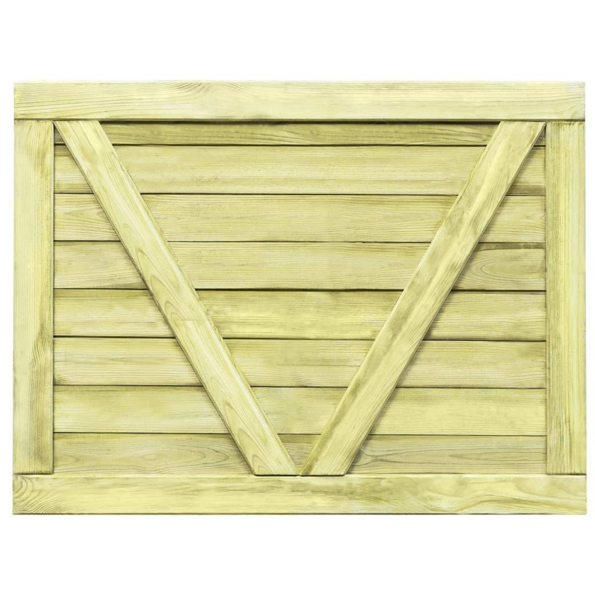VIDAXL Portail de jardin Bois de pin impregne 75x100 cm