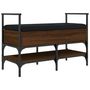Voir la diapositive 2 : VIDAXL Banc a chaussures chene marron 85,5x42x57,5cm bois d'ingenierie