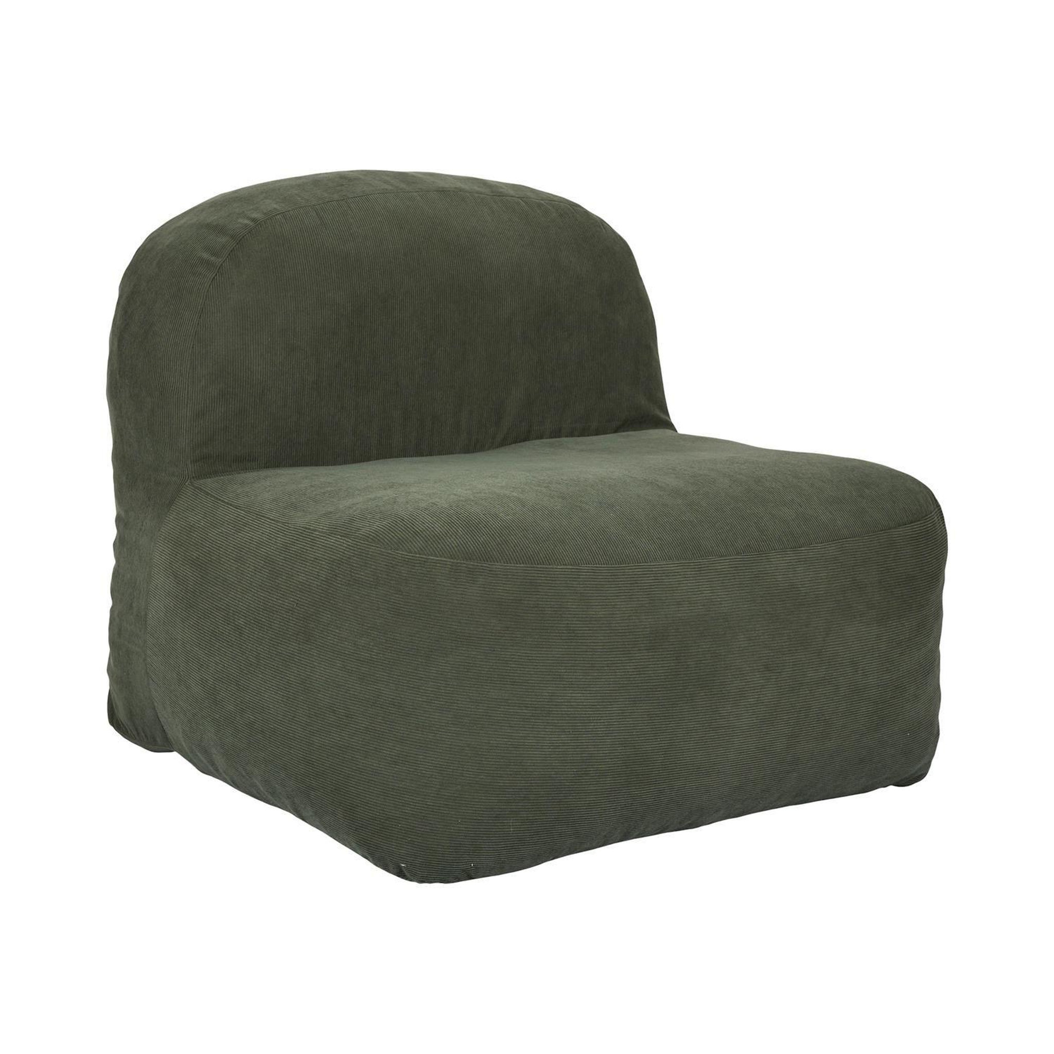 Voir la diapositive 1 : The Home Deco Factory Fauteuil compressé en velours côtelé sans montage denver