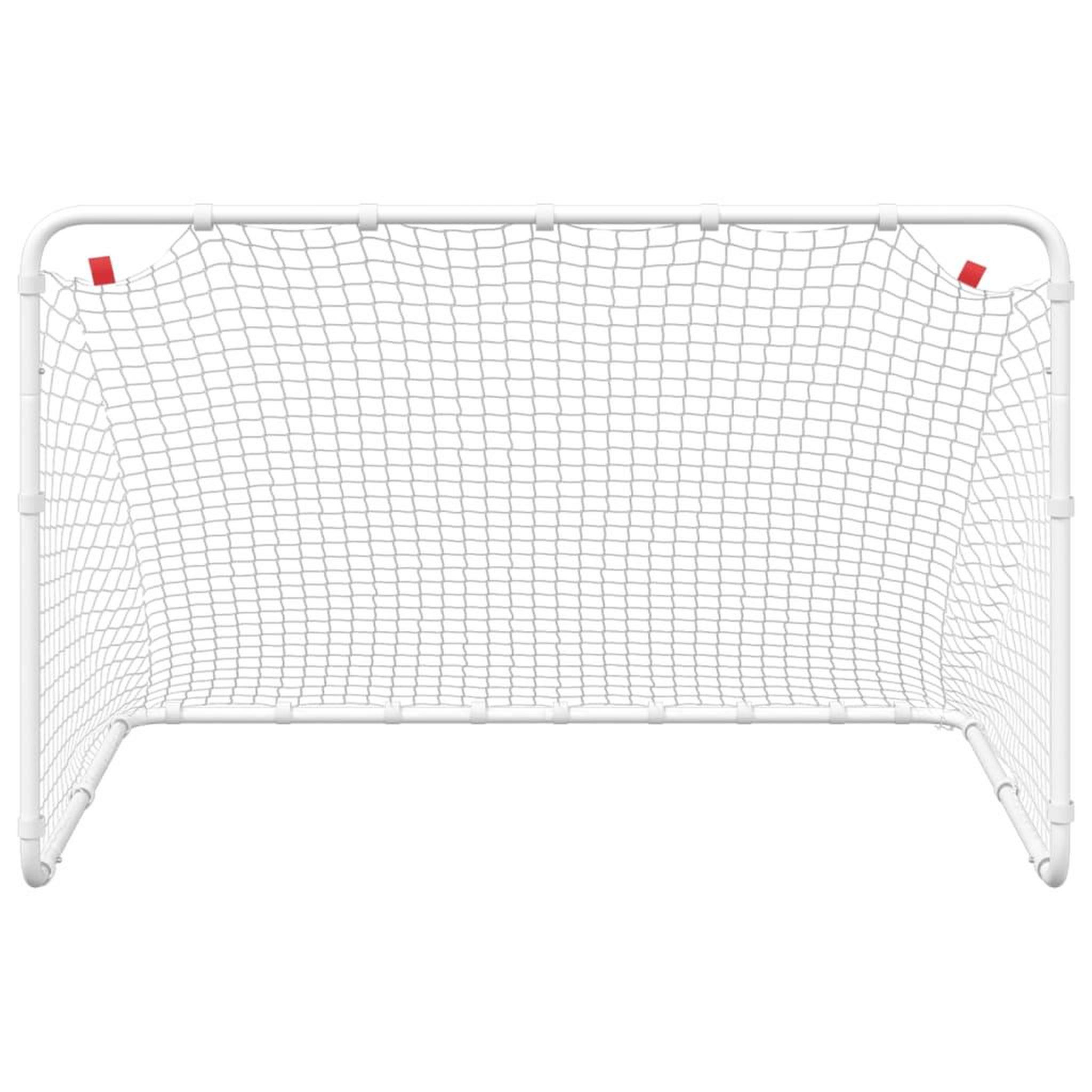 Voir la diapositive 4 : VIDAXL But de football blanc 122x81x81 cm acier