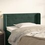 Voir la diapositive 1 : VIDAXL Tete de lit avec oreilles Vert fonce 103x16x78/88 cm Velours