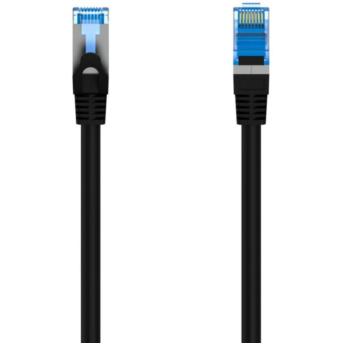 Hama Câble Ethernet 10M Droit CAT6A Noir