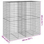 Voir la diapositive 6 : VIDAXL Panier gabion avec couvercle 200x100x200 cm fer galvanise