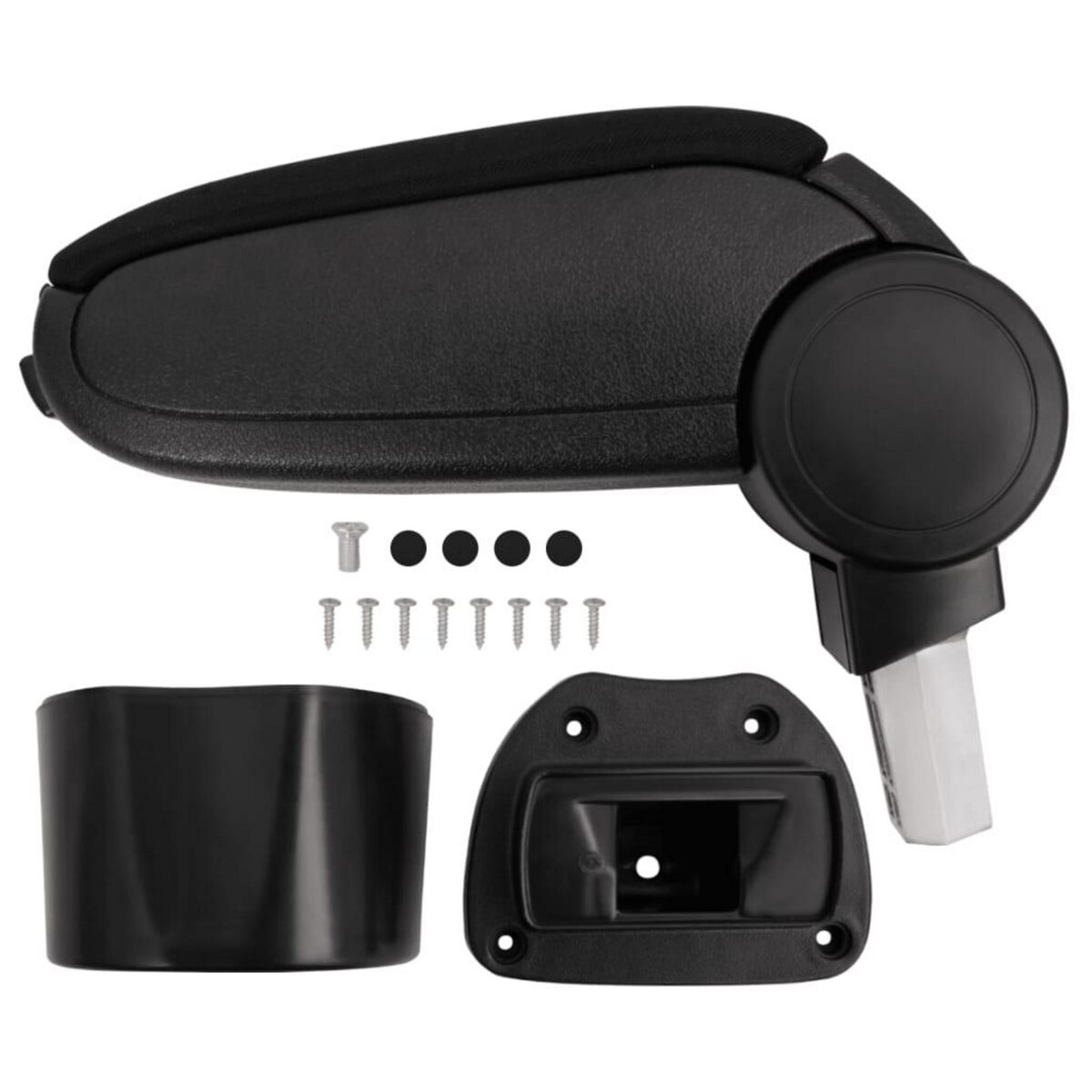 VIDAXL Accoudoir de voiture noir 14,5x31,5x(30-48) cm ABS