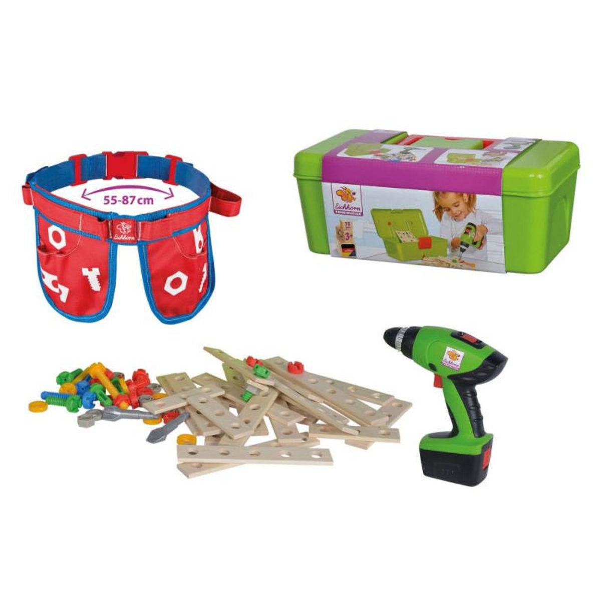Eichhorn Eichhorn Constructor Tool box with drill, 70 pcs.
