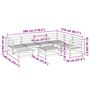 Voir la diapositive 6 : VIDAXL Salon de jardin 8 pcs bois massif sapin de douglas