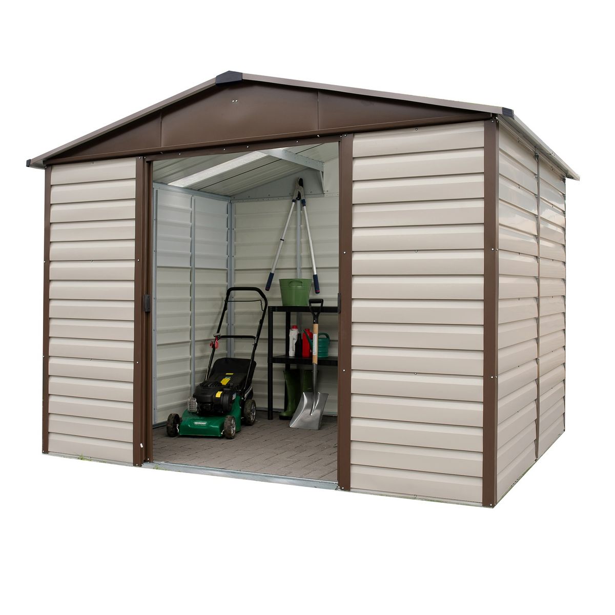 Yardmaster Abri de jardin métal - 10,2m² - HUSAR