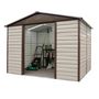 Voir la diapositive 2 : Yardmaster Abri de jardin métal - 10,2m² - HUSAR