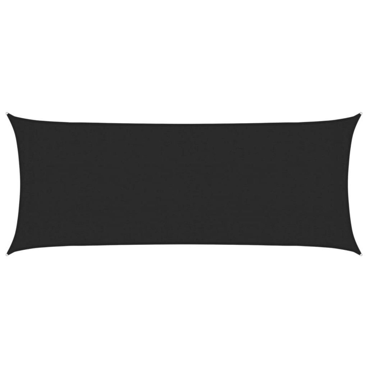 VIDAXL Voile d'ombrage 160 g/m^2 Noir 2x4,5 m PEHD