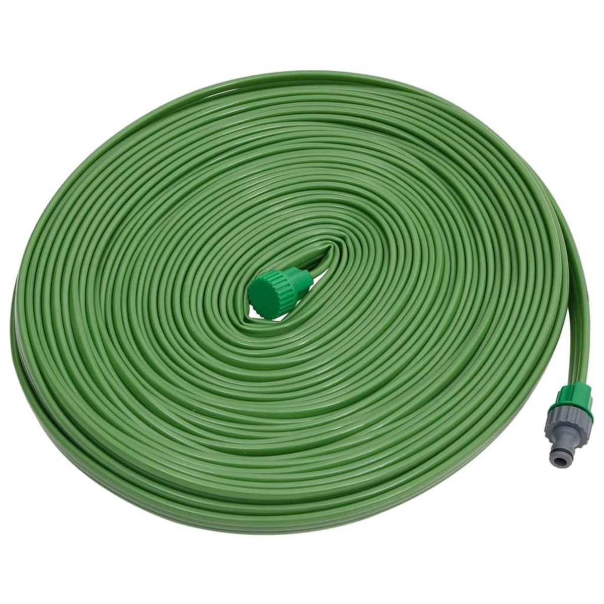 VIDAXL Tuyau d'arrosage a 3 tubes vert 7,5 m PVC