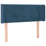 Voir la diapositive 2 : VIDAXL Tete de lit avec oreilles Bleu Fonce 83x16x78/88 cm Velours
