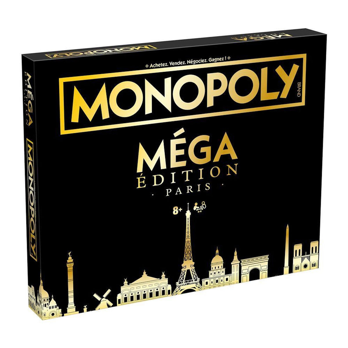 Winning Moves Jeu classique Winning Moves Monopoly Méga Paris