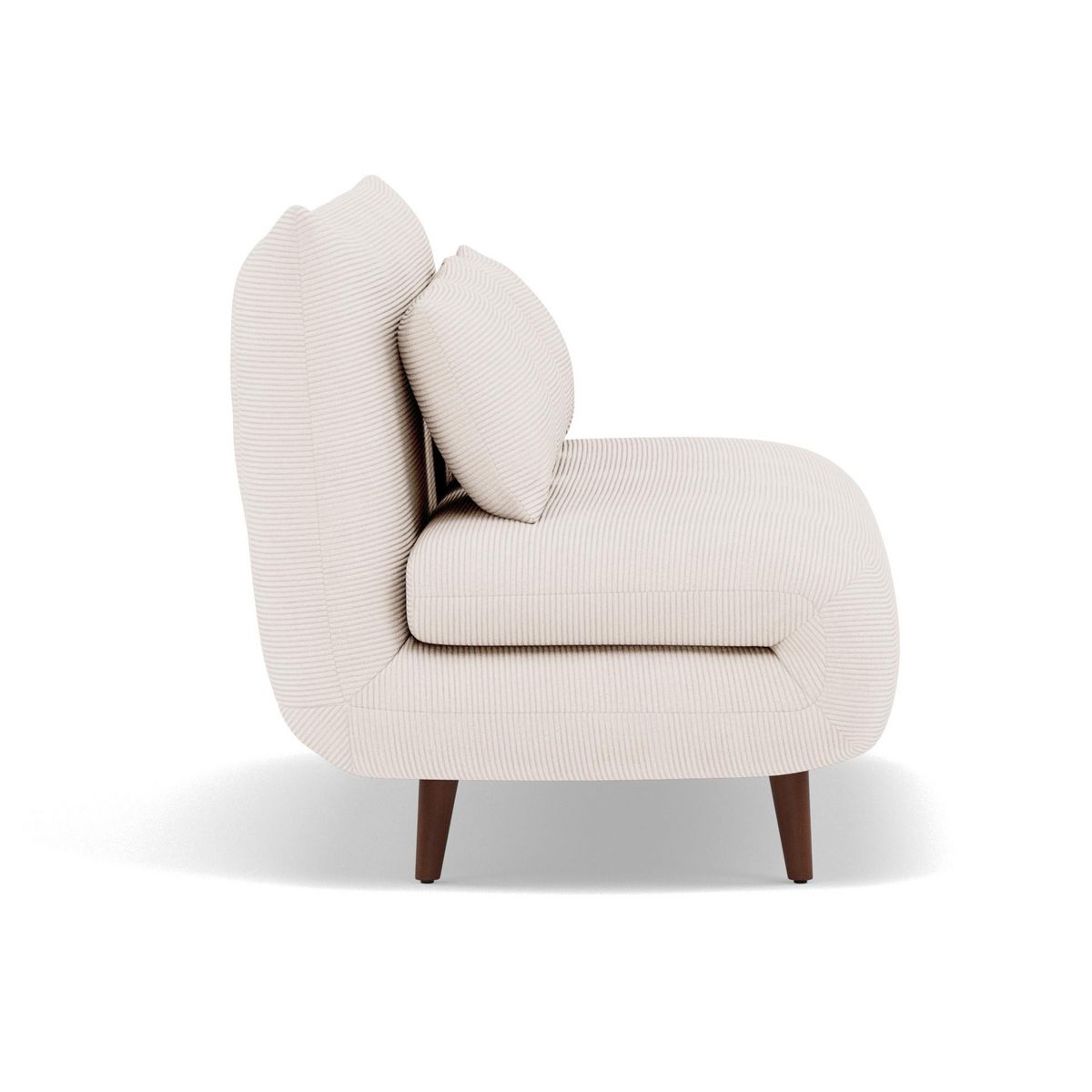 BEST MOBILIER Lumi - banquette convertible clic-clac 2 places en velours côtelé