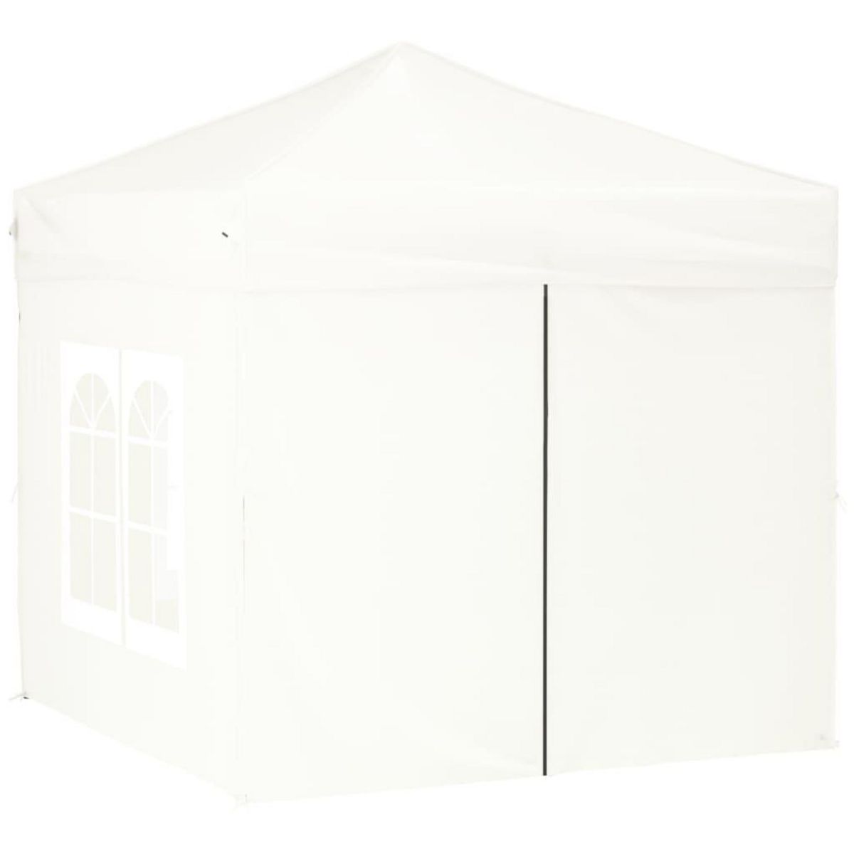 VIDAXL Tente de reception pliable avec parois Blanc 2x2 m