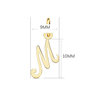 Voir la diapositive 4 : L'ATELIER D'AZUR Collier - Pendentif Lettre  M  Or 750/1000 - Chaine Dorée