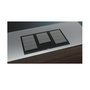 Voir la diapositive 4 : Siemens Table de cuisson induction 90cm 5 feux 11100w noir - EX975LXC1E
