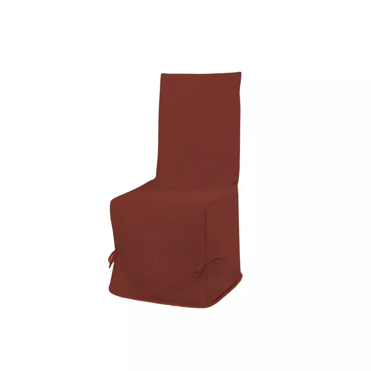 SOLEIL D'OCRE Housse de chaise en coton 37x50 cm PANAMA brique