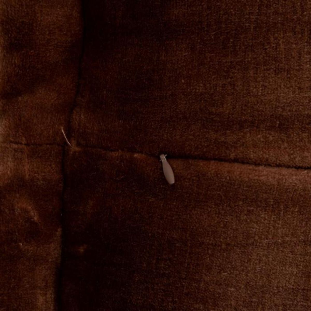 ATMOSPHERA Coussin Déco Flanelle  Cuddly  53x53cm Marron