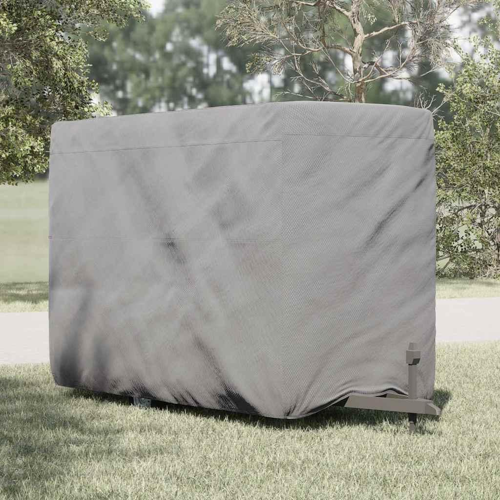 VIDAXL Housse de remorque chevaux gris 376x168x240 cm tissu non tisse