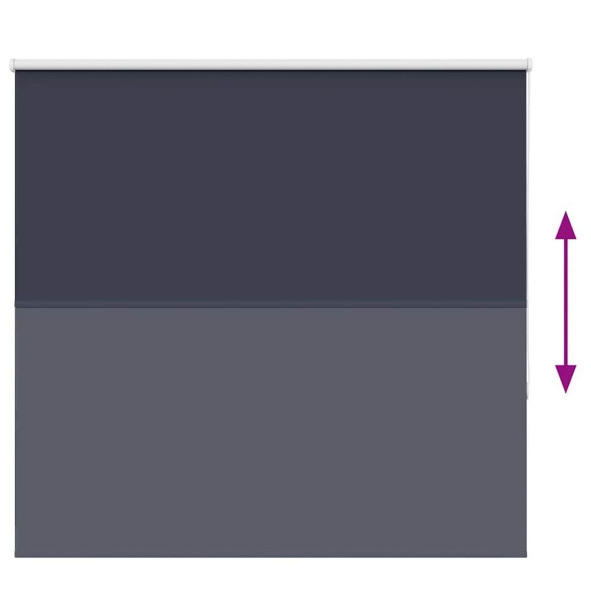 VIDAXL Store enrouleur occultant largeur du tissu 141,6 cm polyester