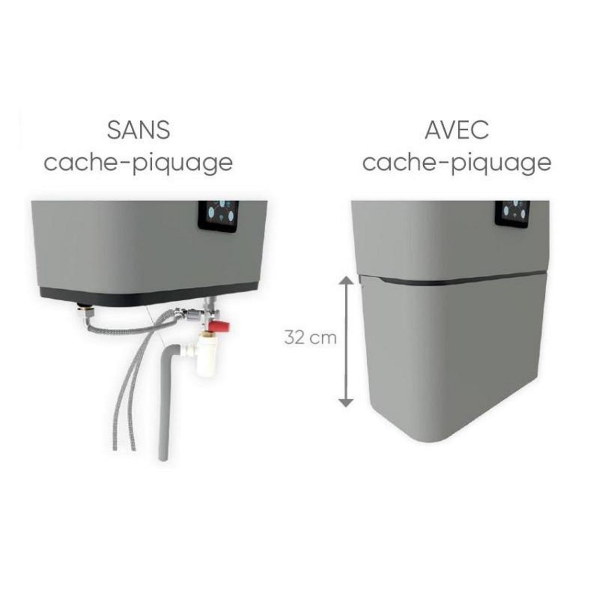 Thermor Habillage bas chauffe eau MALICIO 45 65 80L blanc THERMOR 354648