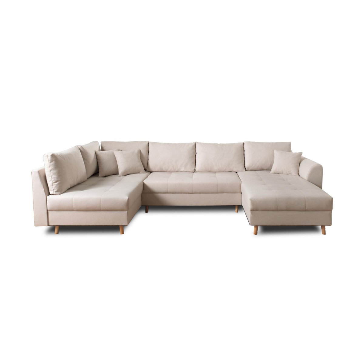 LISA DESIGN Rune - canapé panoramique - 7 places - style scandinave - gauche
