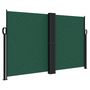 Voir la diapositive 2 : VIDAXL Auvent lateral retractable vert fonce 140x1000 cm