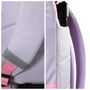 Voir la diapositive 6 : Bagtrotter Bagtrotter - Cybel - Sac à Dos Scolaire - Sac à Dos à Roulettes -  Violet - 2 Compartiments Zippés - 1 Poche Bouteille - 33x16x45cm - Bretelles Matelassées - Dos Matelassé - Matière Polyester - Sac à Dos Scolaire Primaire