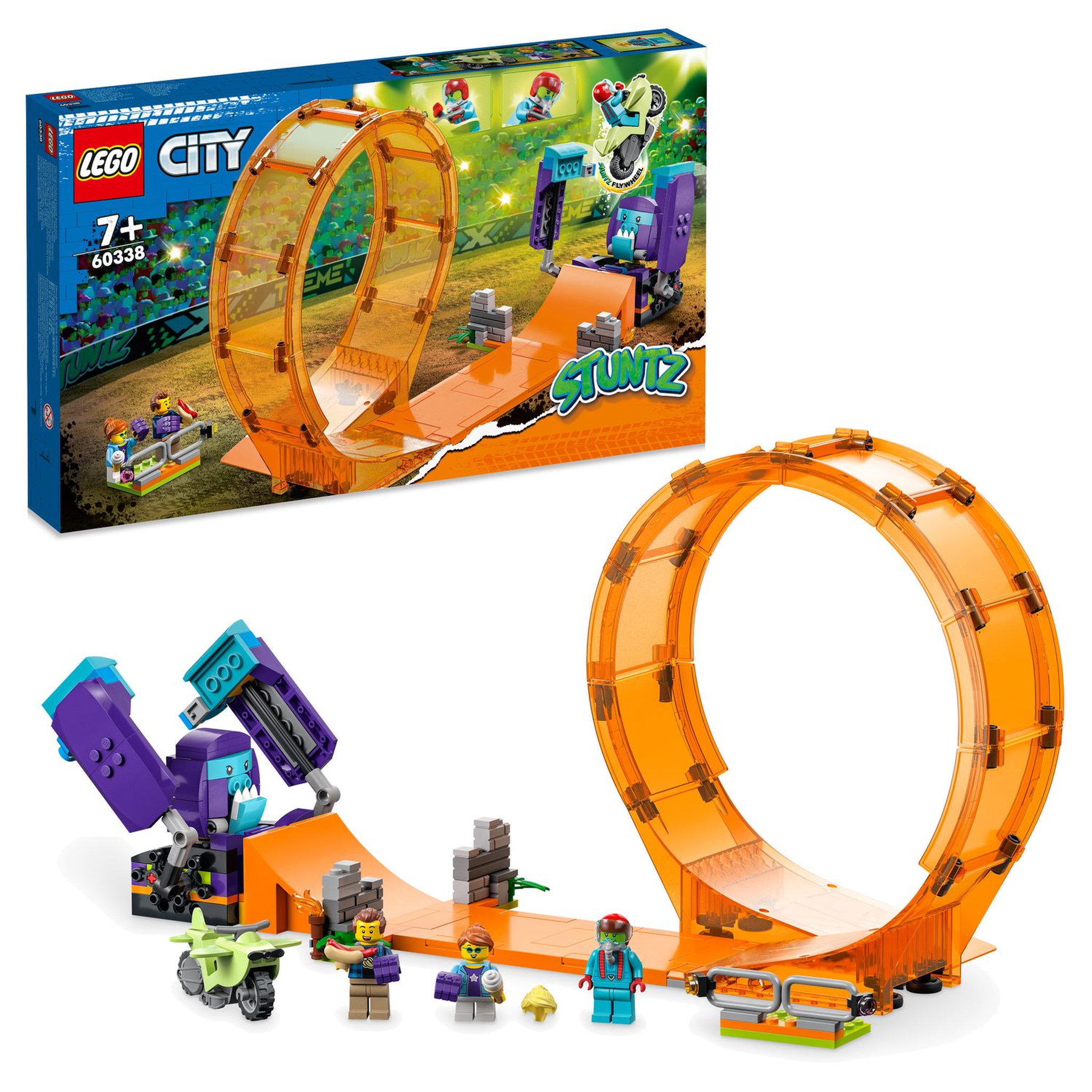 Voir la diapositive 2 : LEGO City Stuntz 60338 Le Looping du Chimpanzé Cogneur