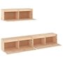 Voir la diapositive 4 : VIDAXL Meubles TV 3 pcs Bois massif de pin