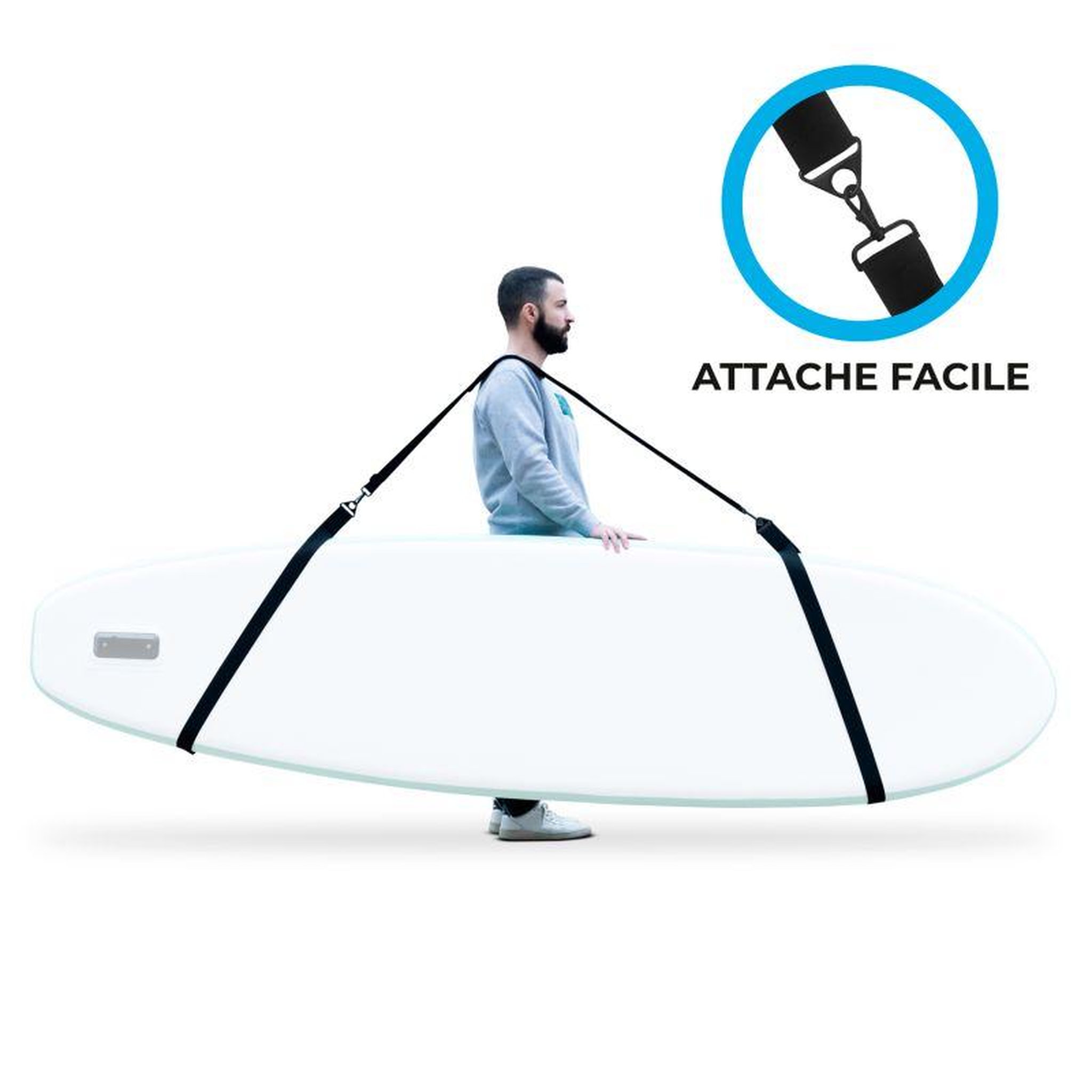 Voir la diapositive 4 : ADRENALIN Pack de 6 accessoires pour stand up paddle gonflable - Noir