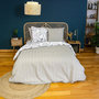Voir la diapositive 4 : Home collection Parure de couette 3 pcs 100% coton 52 fils, alix