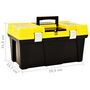 Voir la diapositive 6 : VIDAXL Boîte a outils Plastique 595x337x316 mm Jaune