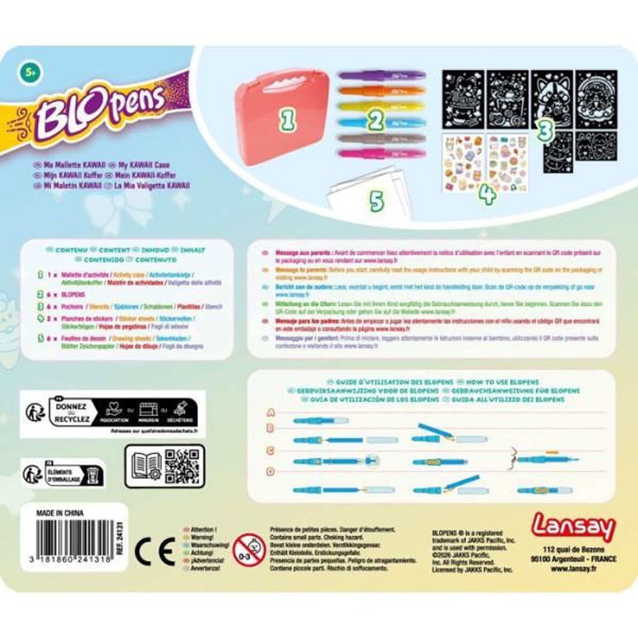 Voir la diapositive 5 : LANSAY Blopens - LANSAY - Ma malette Kawaii - Des 5 ans