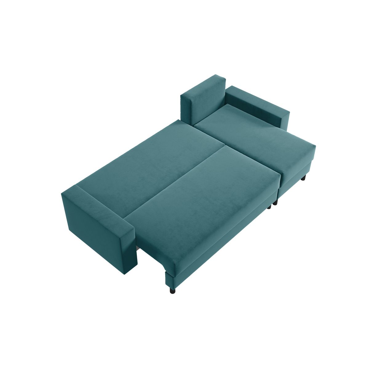 Canapé d'angle convertible  et réversible avec coffre 3 places PAOLA 