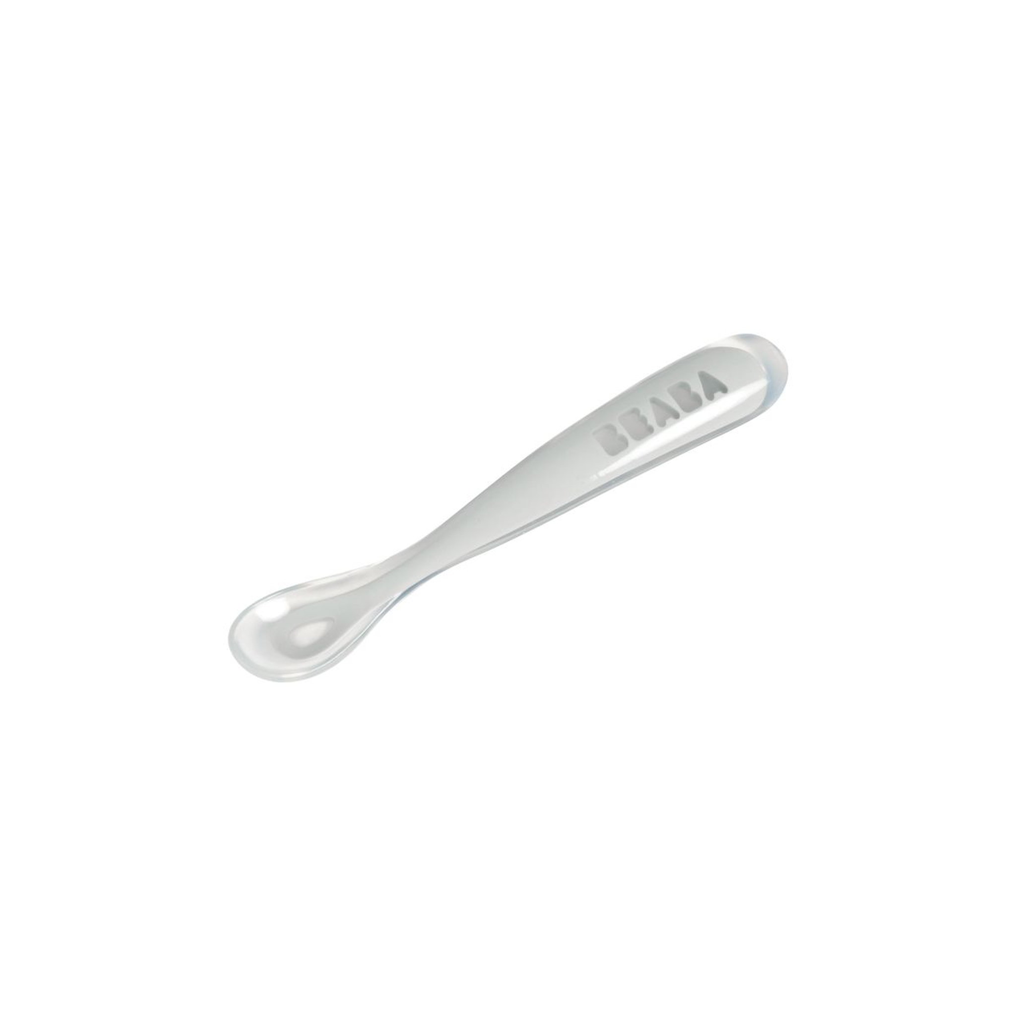 Voir la diapositive 2 : BEABA Cuillère 1er âge en silicone light mist