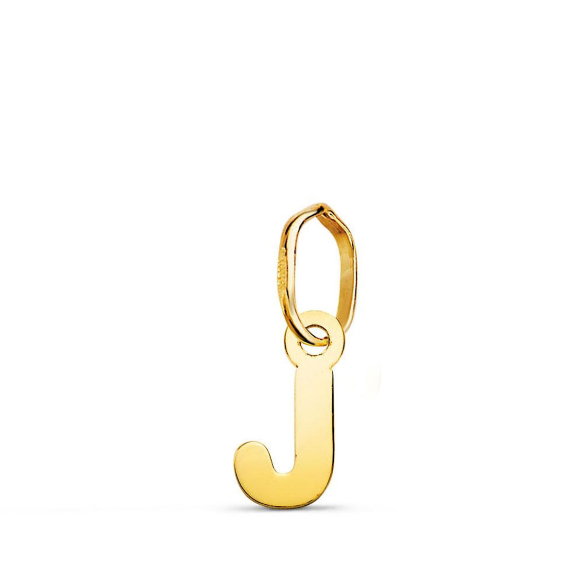 L'ATELIER D'AZUR Pendentif Or 18 Carats 750 Jaune - Initiale Lettre  J  - Chaine Offerte