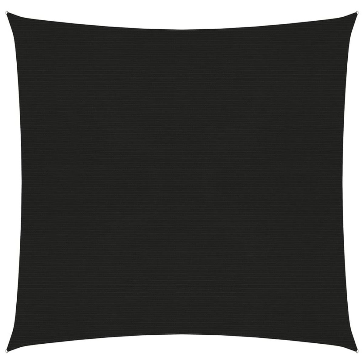 VIDAXL Voile d'ombrage 160 g/m^2 Noir 2,5x2,5 m PEHD