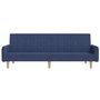 Voir la diapositive 5 : VIDAXL Canape-lit a 2 places bleu tissu