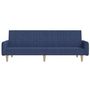 Voir la diapositive 5 : VIDAXL Canape-lit a 2 places bleu tissu