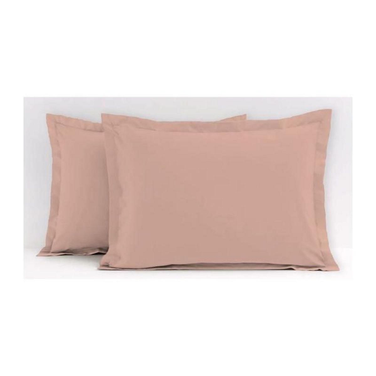 LOVELY HOME Lot de 2 taies d'oreiller - LOVELY HOME - LH71619 - 60 x 80 cm - Rose