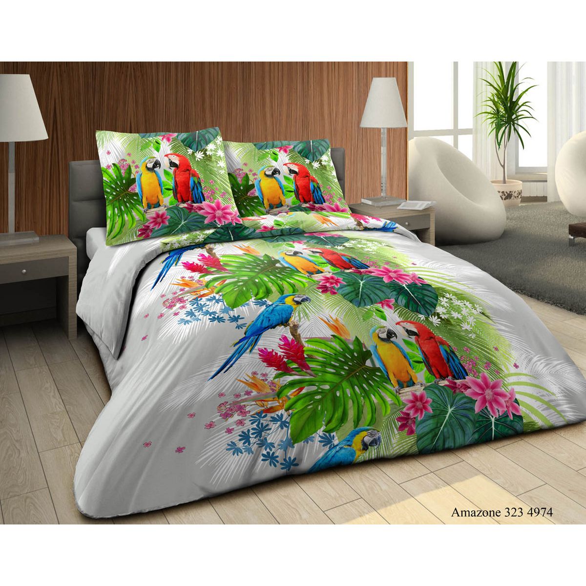 Parure housse de couette microfibre AMAZONE