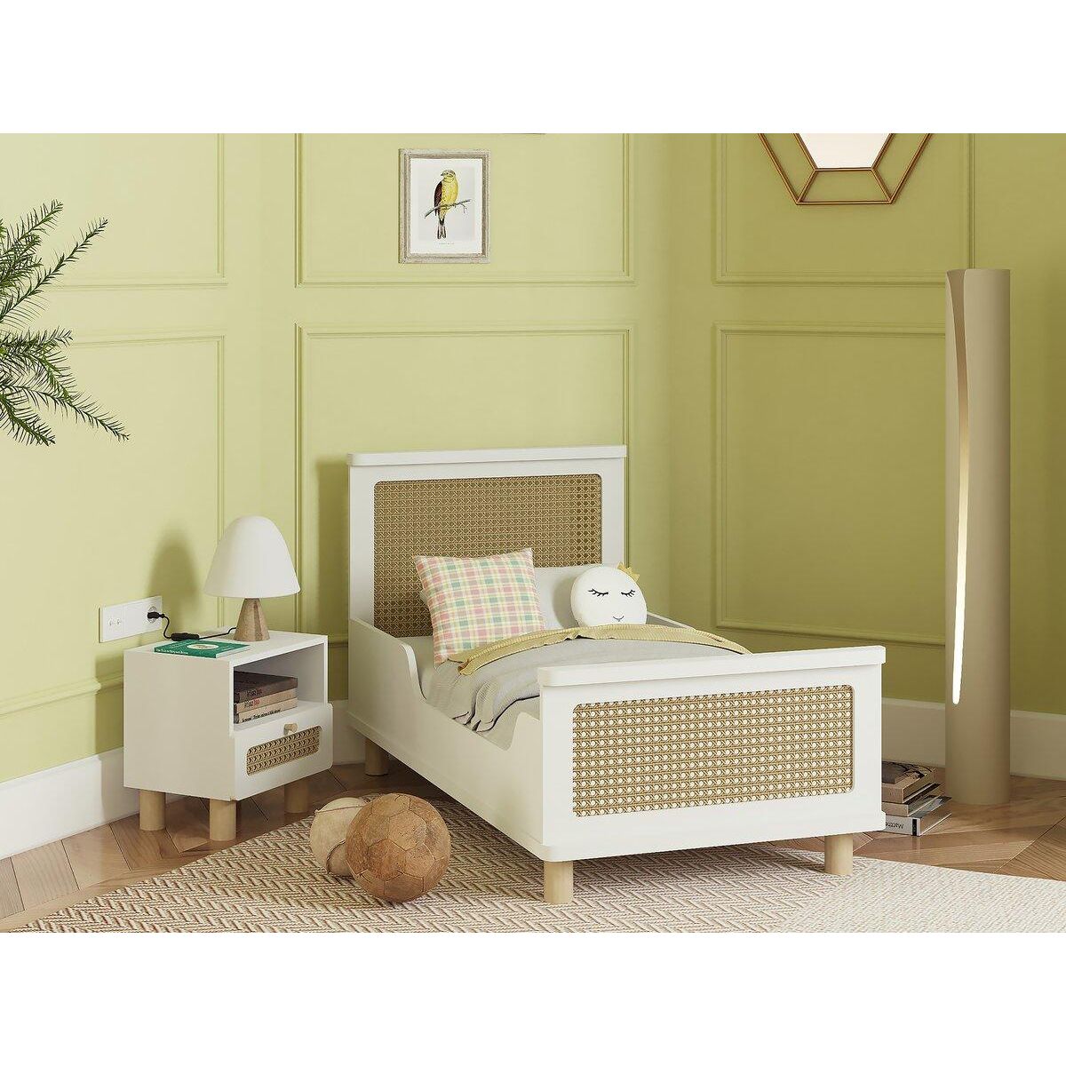 Habitat et Jardin Lit enfant   Ochna   - 70 x 140 cm - Blanc mat