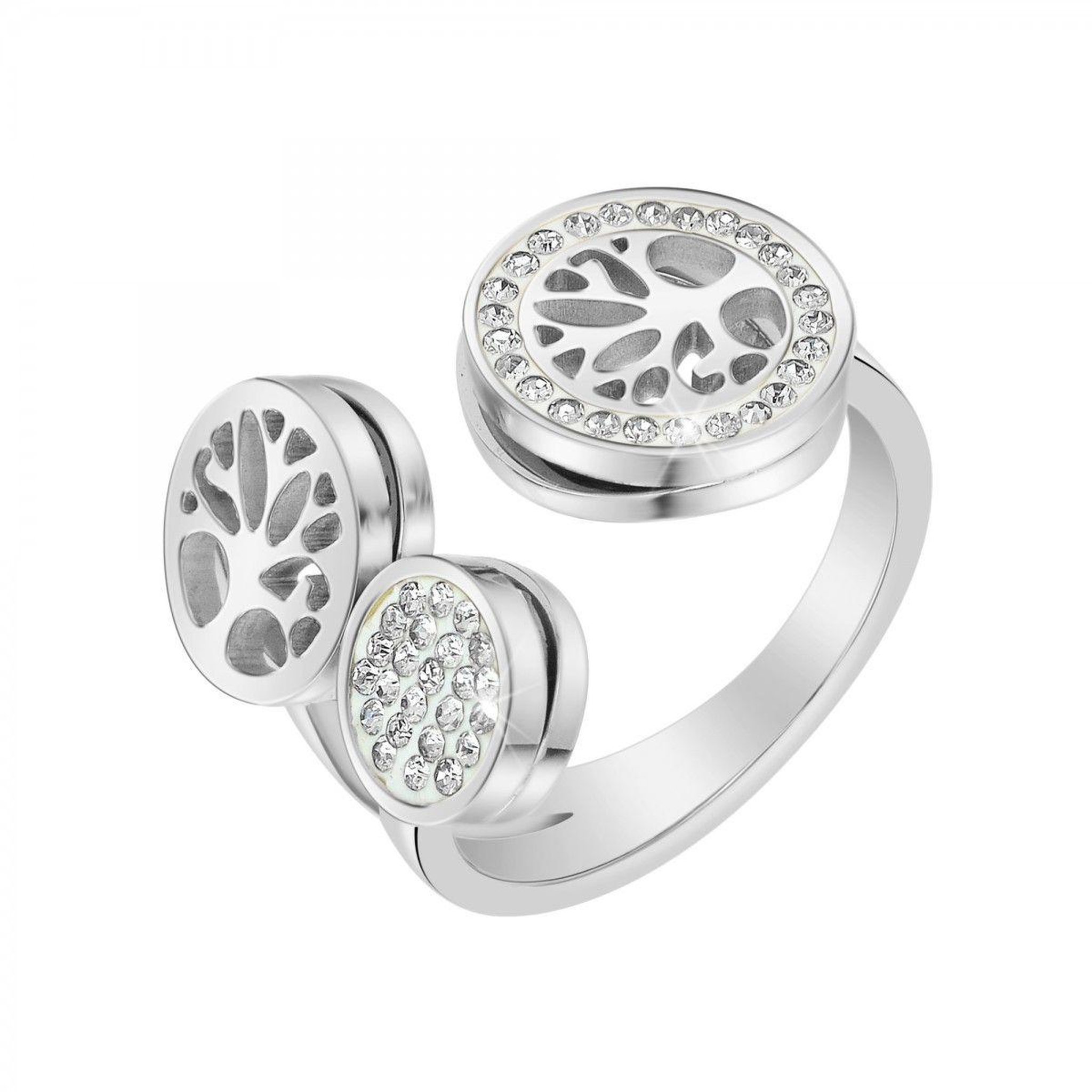 Voir la diapositive 1 : SC CRYSTAL Bague arbre de vie  taille 54 SC Crystal ornée de Cristaux scintillants